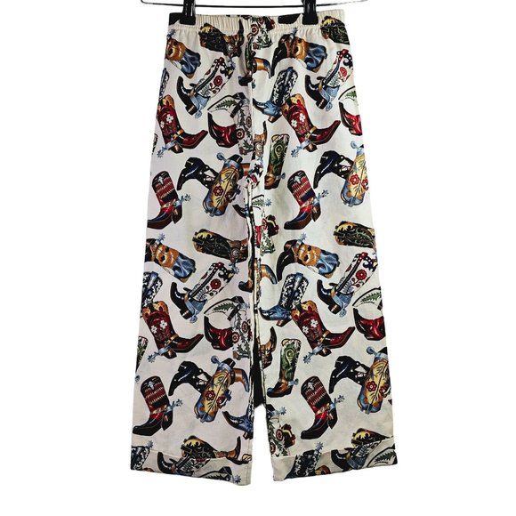 Hannah Kate RARE Boys Cowboy Boots All-Over-Pattern Cuffed Pants, USA, 5 - Picture 2 of 9